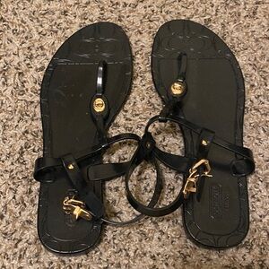 Coach Black and Gold Women's Sandals